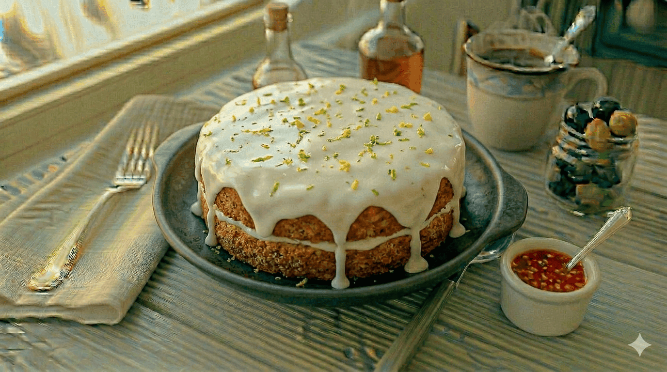 Bolo de Limão com Glacê de Limão Siciliano