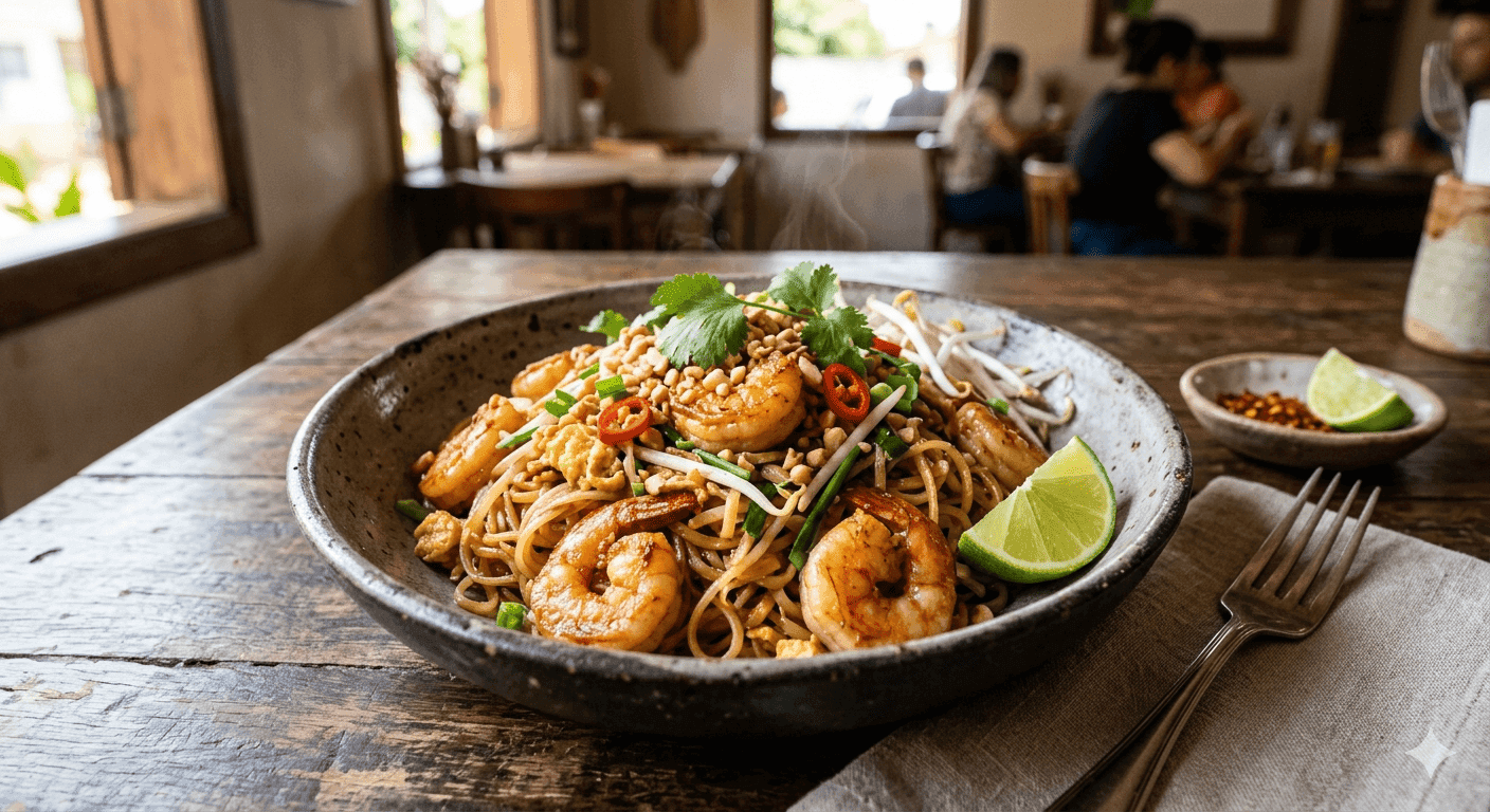 Pad Thai de Camarão
