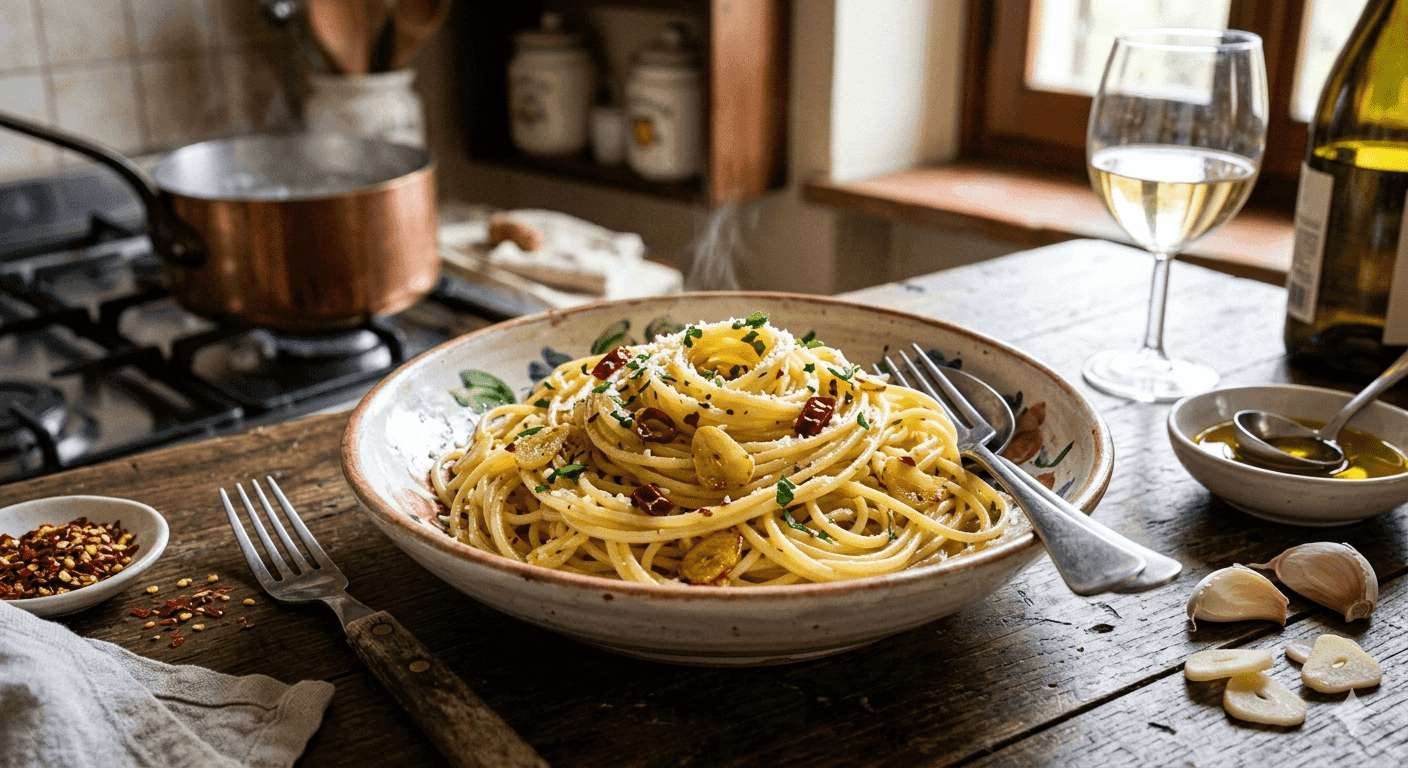 Spaghetti Aglio, Olio e Peperoncino