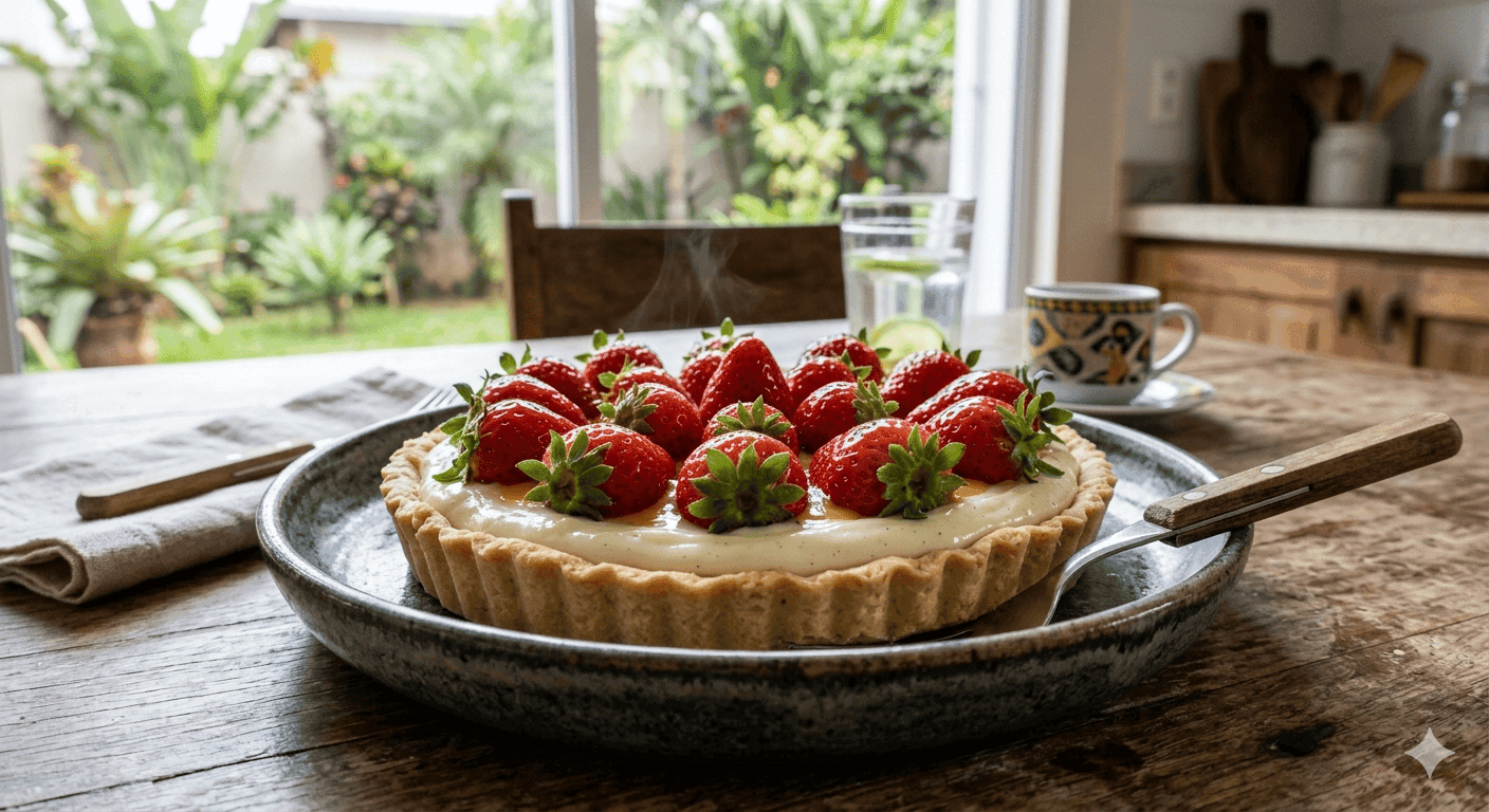 Torta de Morango com Creme de Confeiteiro