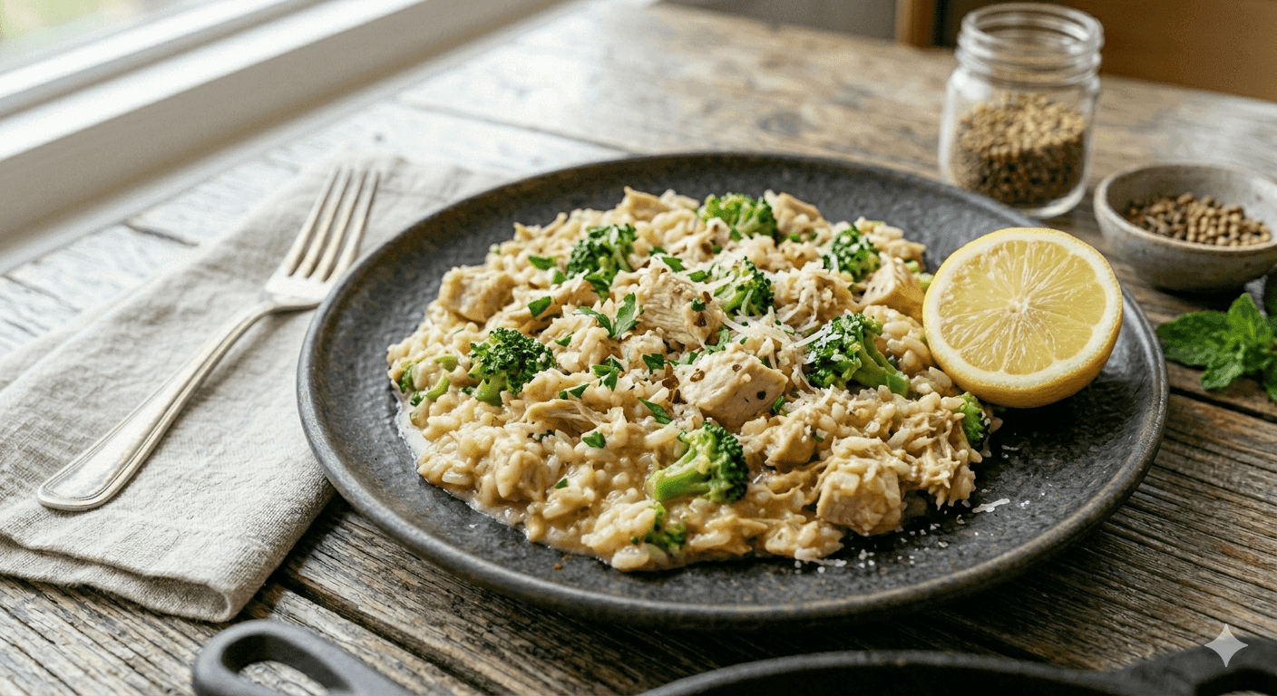 Arroz de Frango com Brócolis