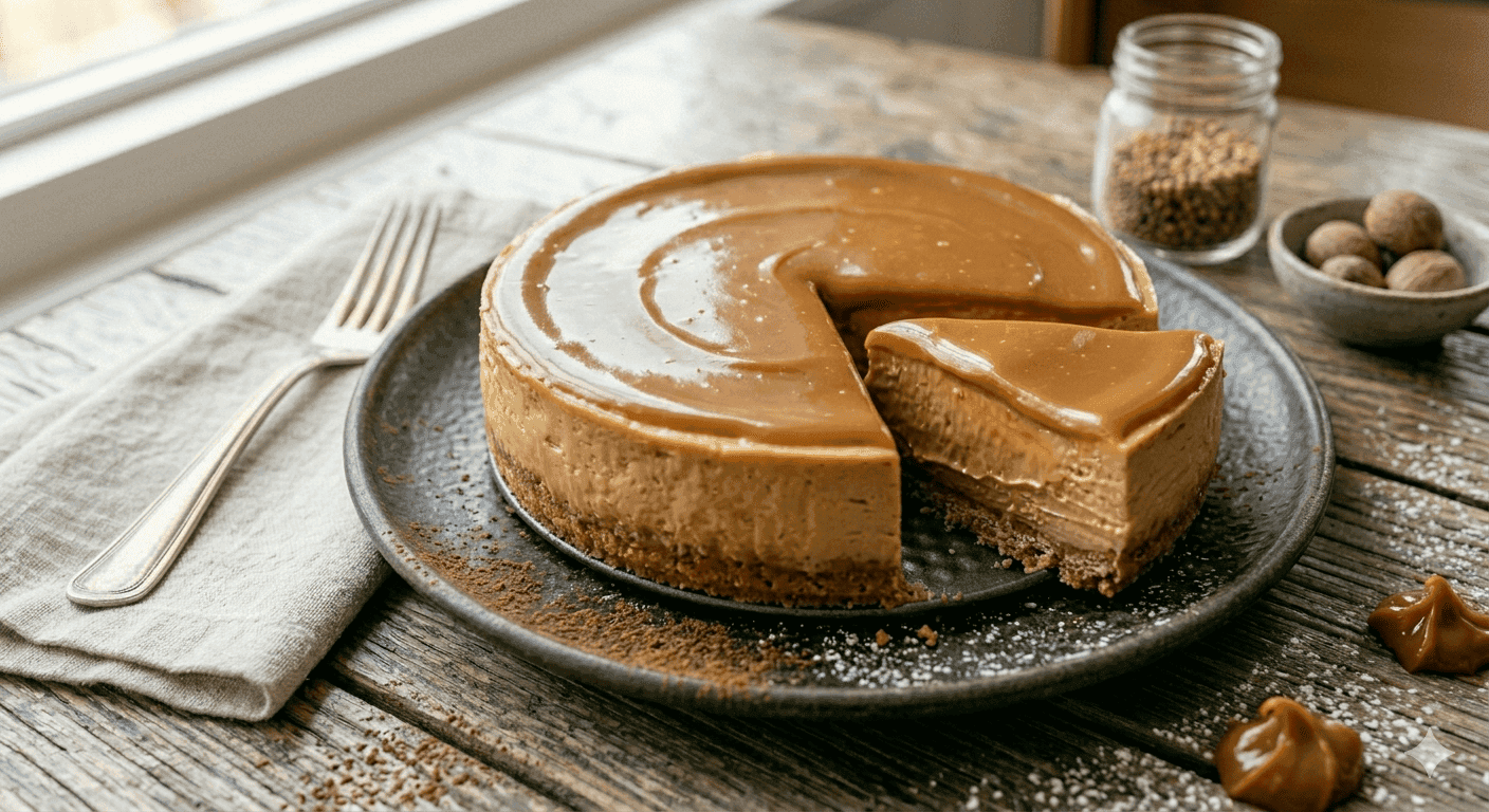 Cheesecake de Doce de Leite sem Forno