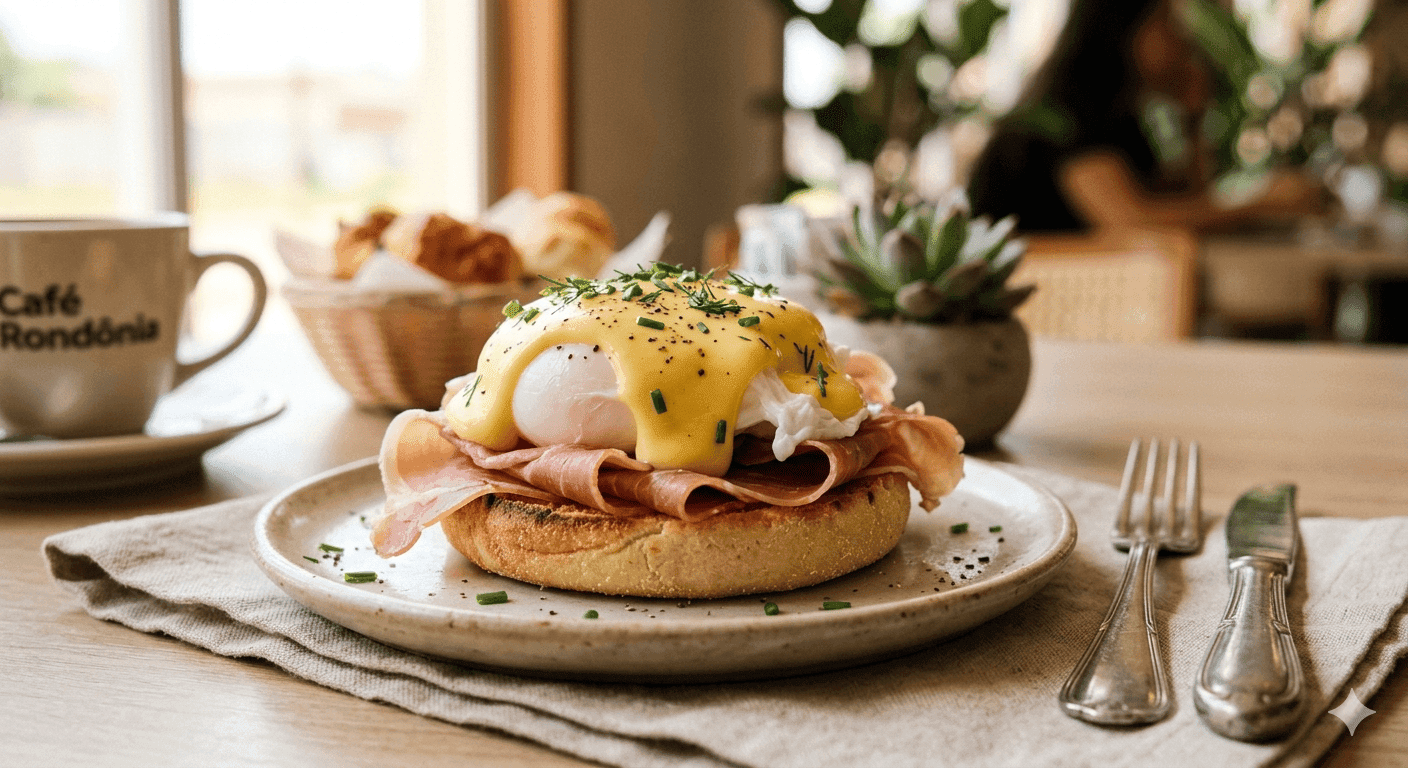 Ovos Beneditinos com Molho Hollandaise