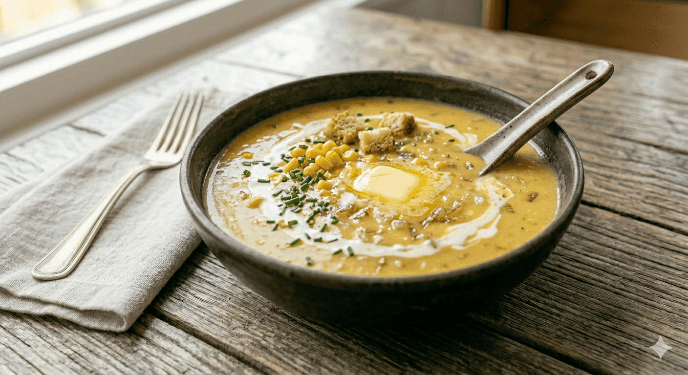 Sopa de Milho Cremosa